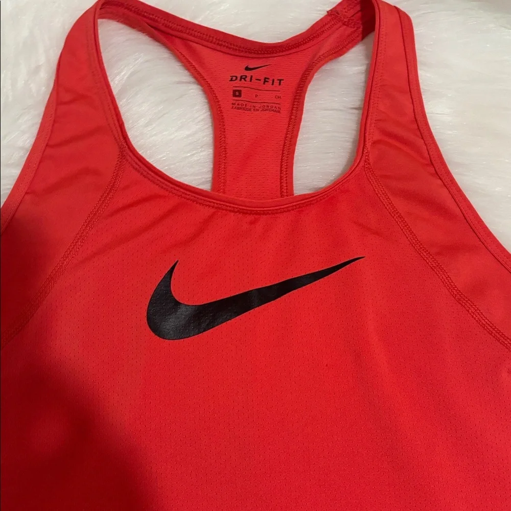 Nike Women's Dri-Fit Vibrant Red Racerback Tank